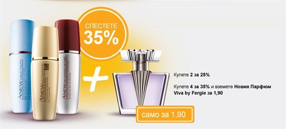AVON парфюм Фърги и кремове ANEW